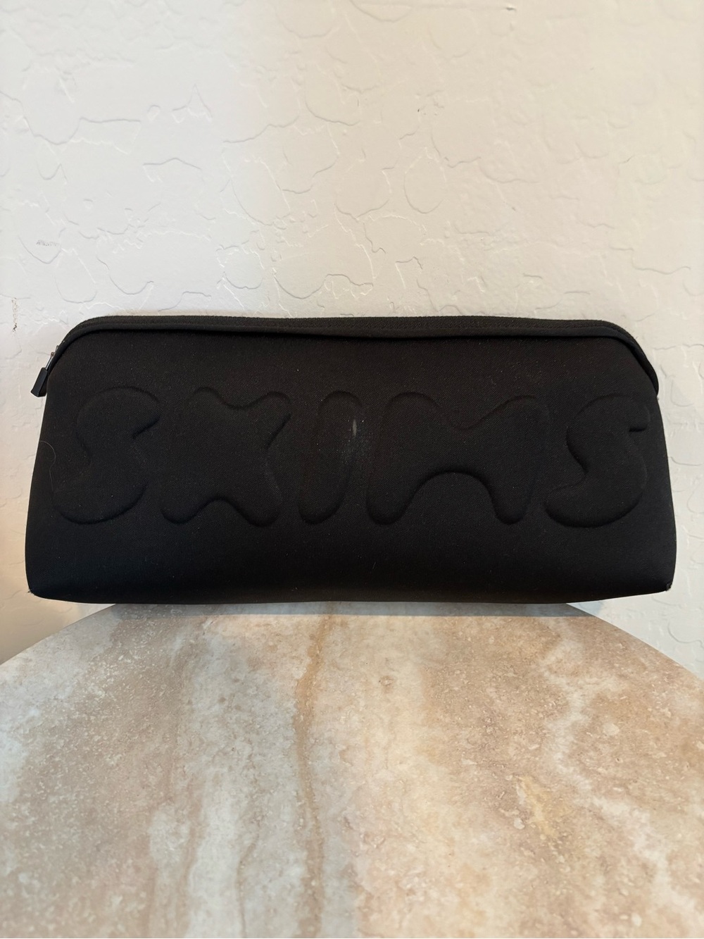 Skims Zip Embossed Pouch